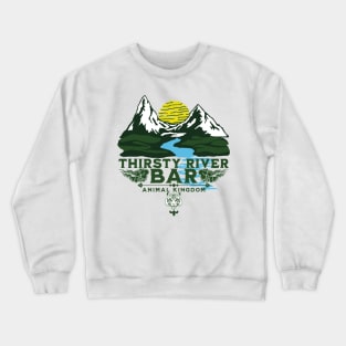 Thirsty River Bar at Animal Kingdom Park in Asia Crewneck Sweatshirt